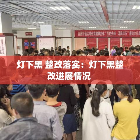 燈下黑 整改落實：燈下黑整改進展情況 