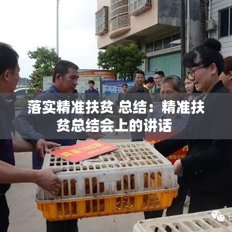 落實(shí)精準(zhǔn)扶貧 總結(jié)：精準(zhǔn)扶貧總結(jié)會(huì)上的講話 