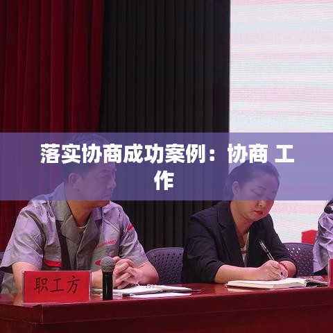 落實協(xié)商成功案例：協(xié)商 工作 