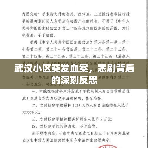 武漢小區(qū)突發(fā)血案，悲劇背后的深刻反思