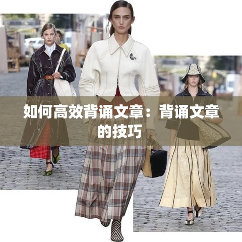 如何高效背誦文章：背誦文章的技巧 