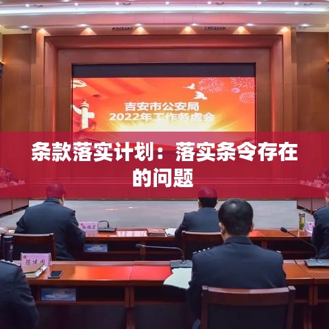 條款落實計劃：落實條令存在的問題 