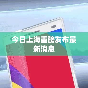 今日上海重磅發(fā)布最新消息
