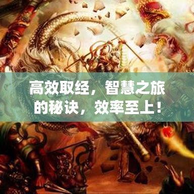 高效取經(jīng)，智慧之旅的秘訣，效率至上！