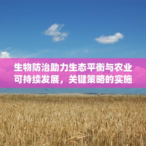 生物防治助力生態(tài)平衡與農(nóng)業(yè)可持續(xù)發(fā)展，關(guān)鍵策略的實(shí)施之路