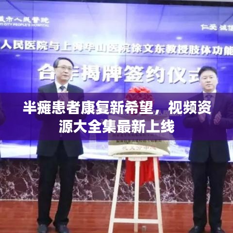 半癱患者康復新希望，視頻資源大全集最新上線