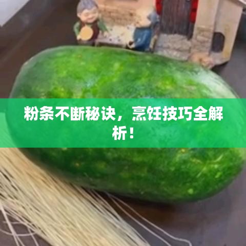 粉條不斷秘訣，烹飪技巧全解析！