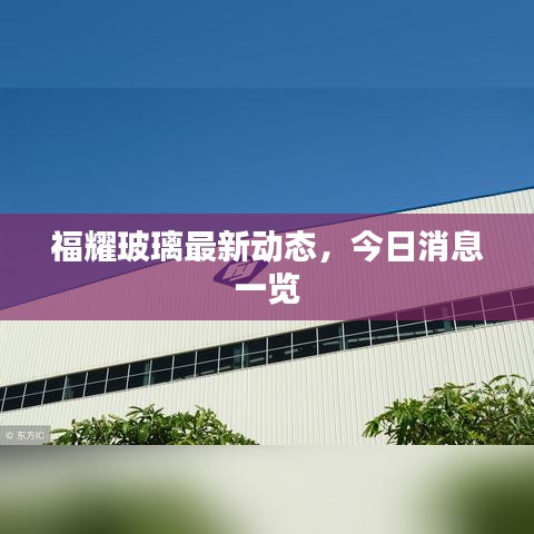 福耀玻璃最新動態(tài)，今日消息一覽