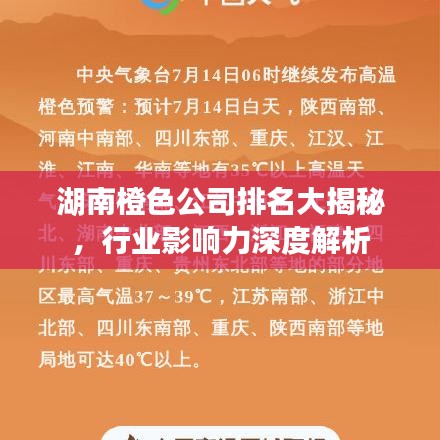湖南橙色公司排名大揭秘，行業(yè)影響力深度解析