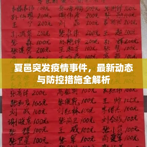 夏邑突發(fā)疫情事件，最新動(dòng)態(tài)與防控措施全解析